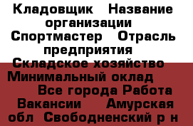 Кладовщик › Название организации ­ Спортмастер › Отрасль предприятия ­ Складское хозяйство › Минимальный оклад ­ 26 000 - Все города Работа » Вакансии   . Амурская обл.,Свободненский р-н